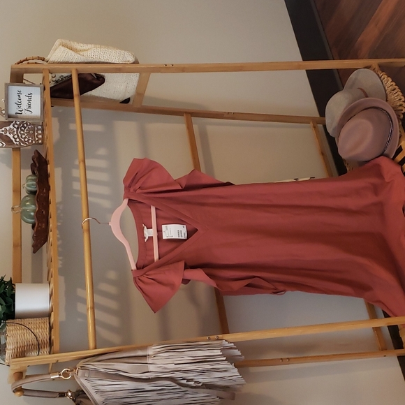 🌸H&M Women's Waist Tie Dress Sz 14 V-Neck Pullover Polyester Blend NWT🌸 - Picture 7 of 10